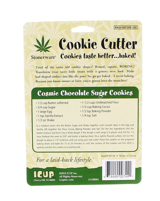 Stonerware Brand Pot Leaf Cookie Cutter :: Makes Pot leaf Cookies N3