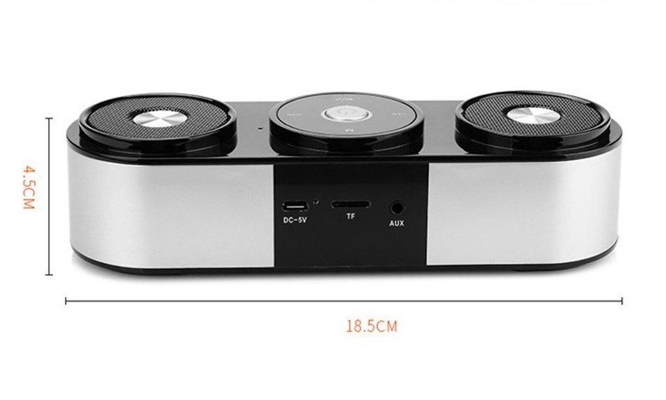 Wireless Speaker Super Deep Bass Surround Sound Speaker Touch Control Stereo Speaker Handsfree (blue) N4