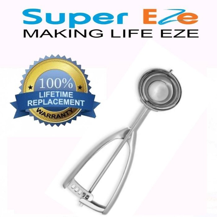 Best Cookie Dough Scoop by SuperEze -Top Stainless Steel Ice Cream Scoops -50mm Size 24 Dishers -1.5 Oz Medium... N7