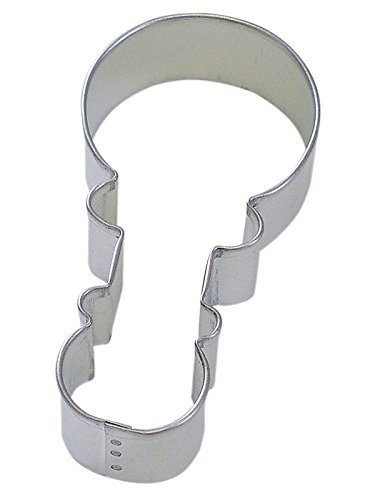 R&M Baby Rattle 4" Cookie Cutter in Durable, Economical, Tinplated Steel
