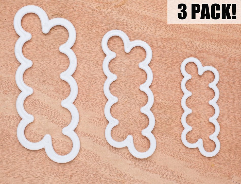 Rose Cutters Complete Set of 3 pcs & Instructions for Perfect Cake Decorating by Kitcherry N2