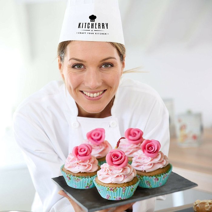 Rose Cutters Complete Set of 3 pcs & Instructions for Perfect Cake Decorating by Kitcherry N5