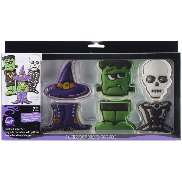 Wilton 2308-0898 Build-a-Monster Cookie Cutter Set