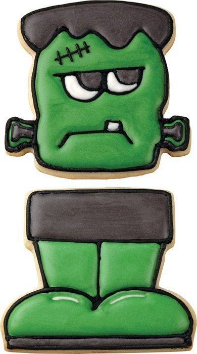Wilton 2308-0898 Build-a-Monster Cookie Cutter Set N4