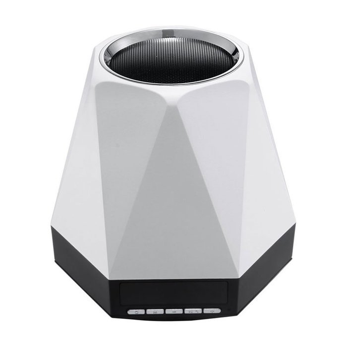 Divalove Magic Portable Wireless Bluetooth Speaker With FM Radio Alarm Lamp Clock, Smart Home 7 Colors LED Atmosphere...
