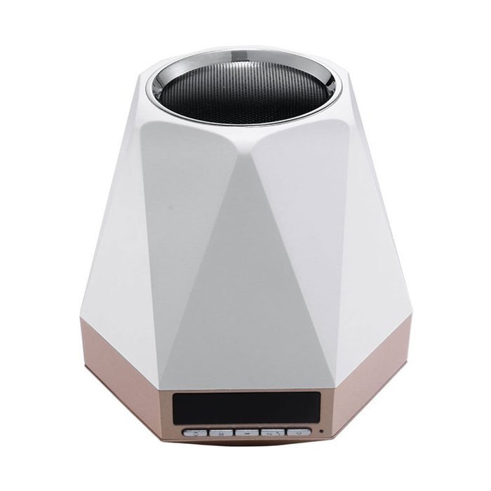 Divalove Magic Portable Wireless Bluetooth Speaker With FM Radio Alarm Lamp Clock, Smart Home 7 Colors LED Atmosphere... N3