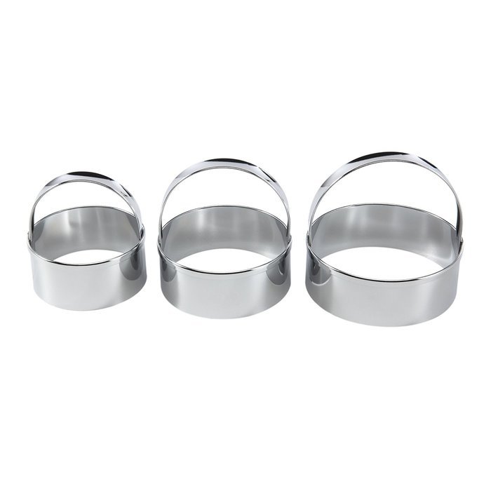Baker's Secret 1067738 3-Piece Biscuit Cutter Set