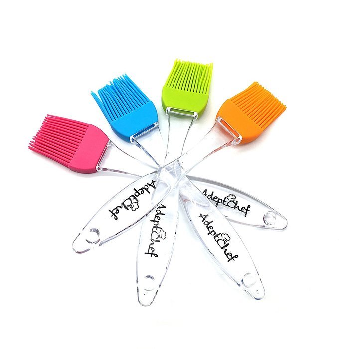 Silicone Basting & Pastry Brushes by AdeptChef, Great for BBQ Meat, Cakes & Pastries &ndash; Heatproof, Flexible & Dishwasher... N2