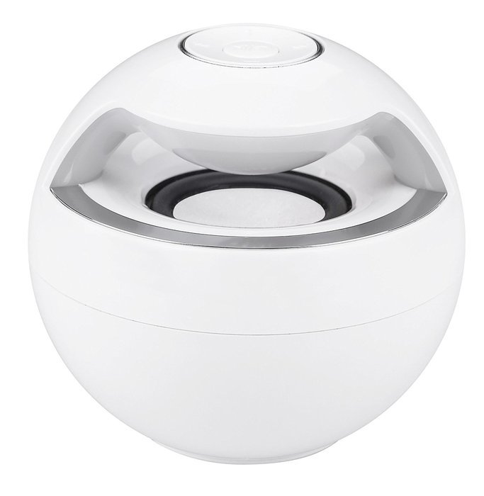 Ryham Spherical Portable Bluetooth Speaker with led light,White N2