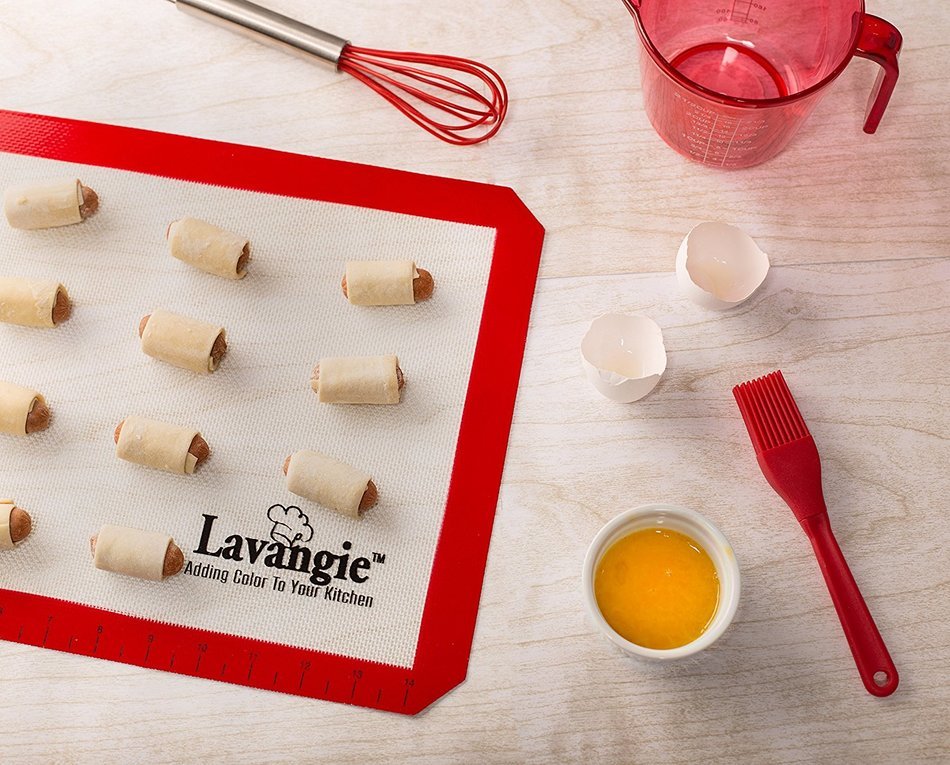 Silicone Baking Mat Set - Set of 2 Professional Quality Heat Safe Nonstick Mats & Liners for Cookie Sheets & Baking... N2