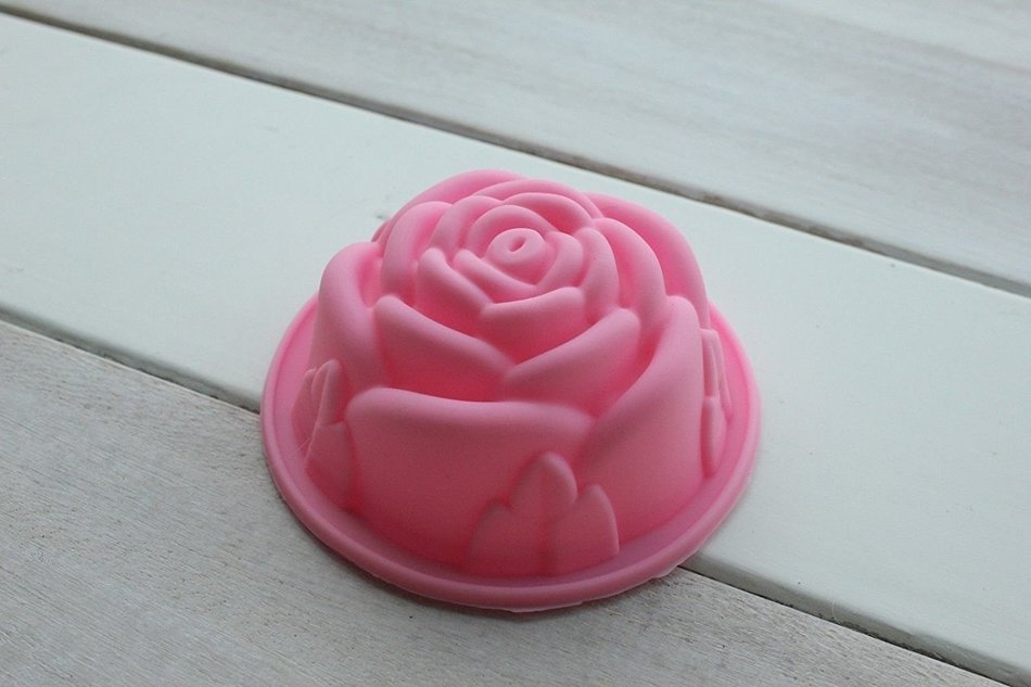 DIY Silicone Mould Mold Ice Cube Tray Chocolate Cake Cookie Muffin Make Molds : Rose N2