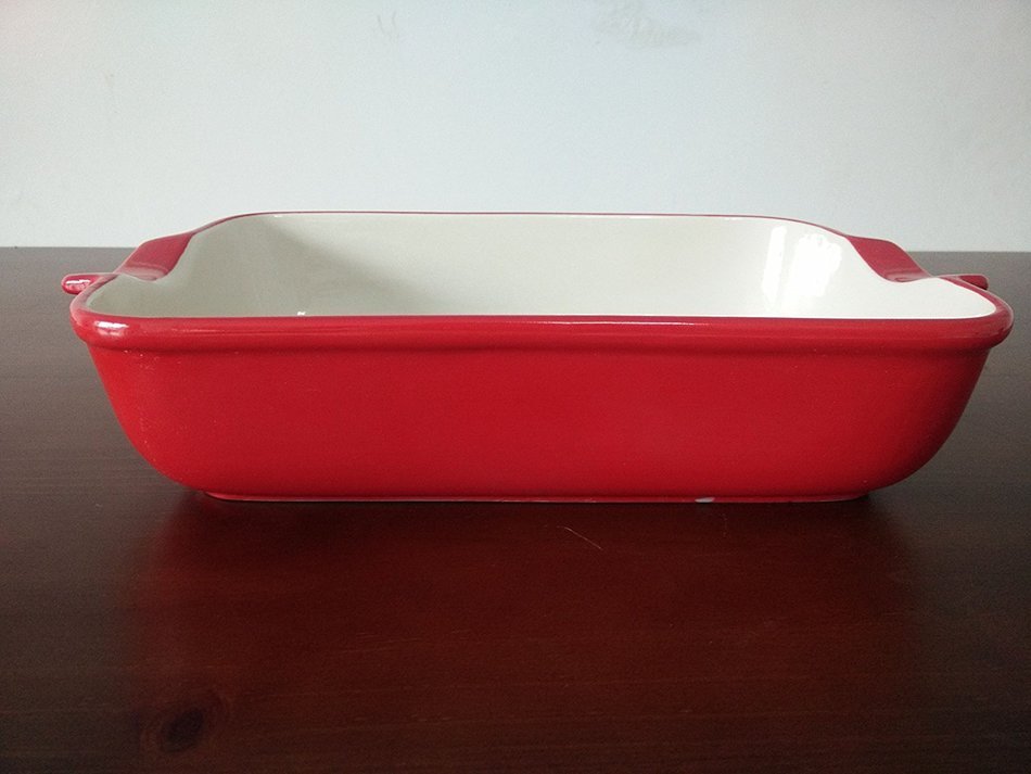 LG Stylish 14 3/4"x 9 5/8" Rectangular Lasagna Pan Baker Sunflower-Red) N3