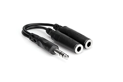 Hosa YPP-118 1/4 inch TRS to Dual 1/4 inch TRSF Y Cable