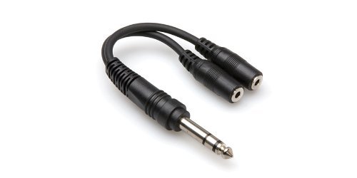 Hosa YPP-118 1/4 inch TRS to Dual 1/4 inch TRSF Y Cable N2