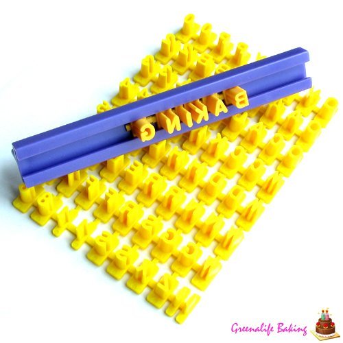 Set of 72pcs Alphabet Number & Letter Cookie Biscuit Stamp Embosser Cutter Fondant DIY Tool