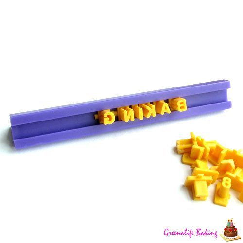 Set of 72pcs Alphabet Number & Letter Cookie Biscuit Stamp Embosser Cutter Fondant DIY Tool N2