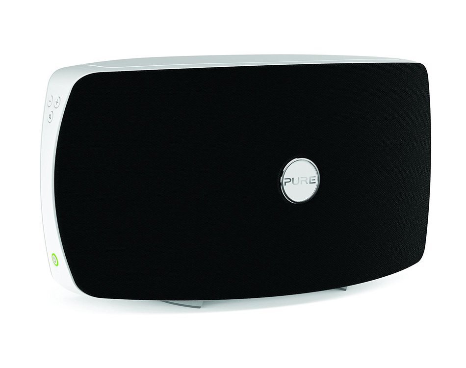 Pure Jongo T6 Wireless Speaker with Wi-Fi and Bluetooth, Piano Black/White