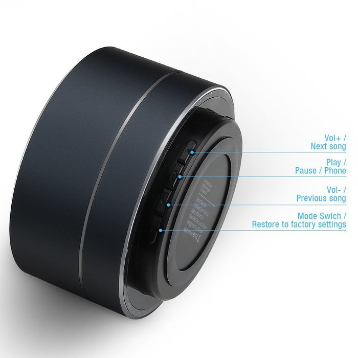 Bluetooth Speaker, Joly Joy Bluetooth 3.0 Wireless Speaker with Built-in Mic Handsfree Portable Speaker Built-in... N12