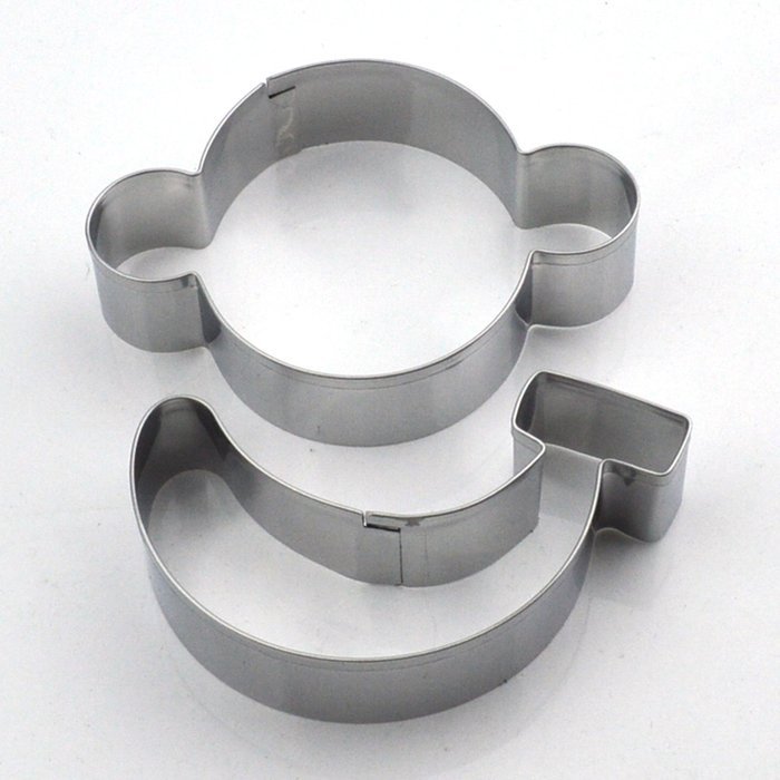 GXHUANG Monkey Cookie Cutters Set - Stainless Steel, for Anniversary Birthday Wedding Party (Silvery) N2