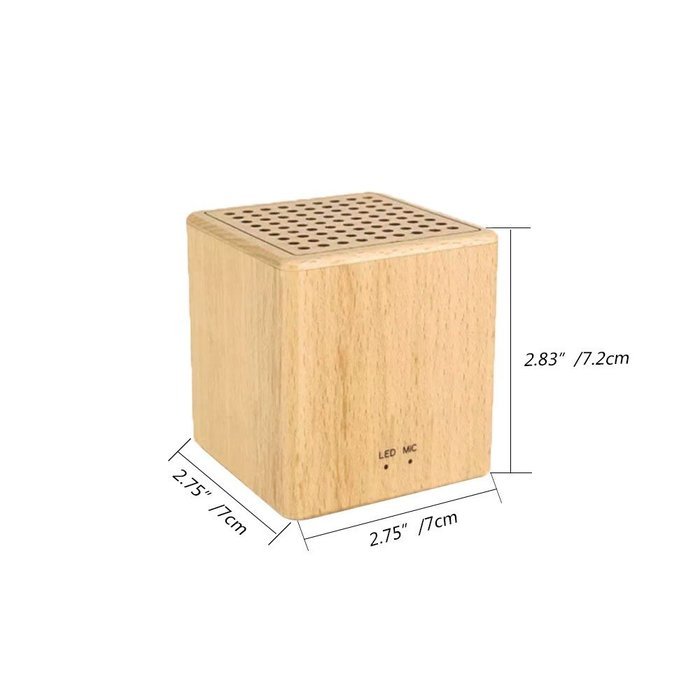 Glovion Wooden Portable Bluetooth Speaker -Compatible with Smartphone or PC -Support Hands-free calling ,TF card...