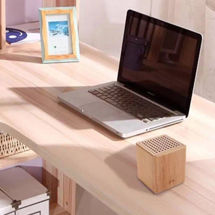 Glovion Wooden Portable Bluetooth Speaker -Compatible with Smartphone or PC -Support Hands-free calling ,TF card... N2