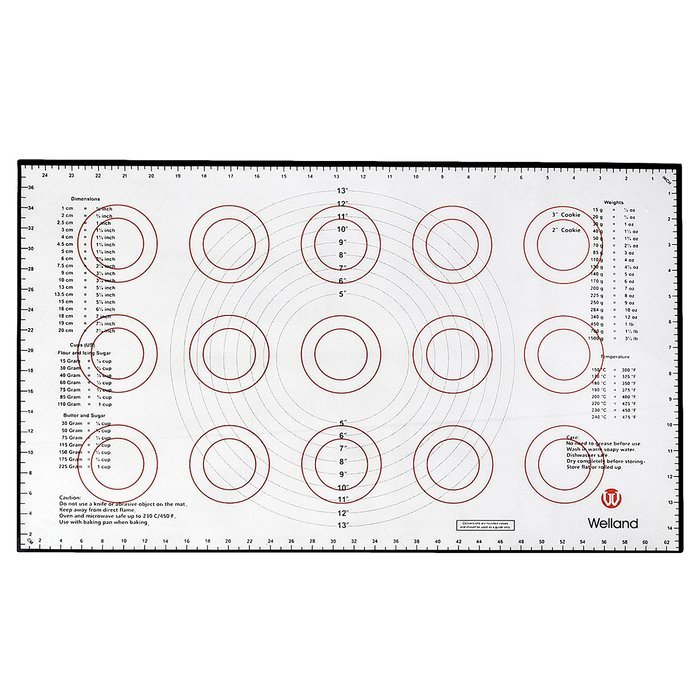 WELLAND Silicone Baking Mat Non-stick Silicone Liner for Bake Pans , 16.5&rsquo;&rsquo;x 11&rsquo;&rsquo;, Set of 2 N10