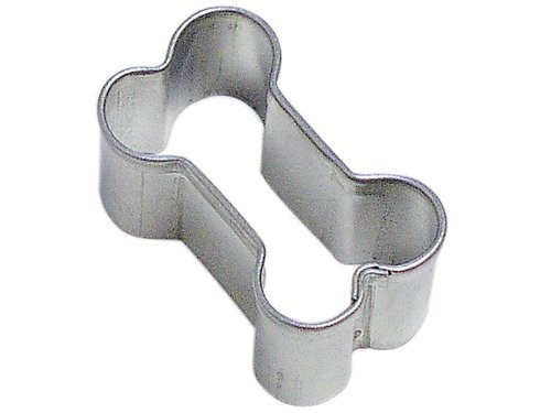 CybrTrayd Mini Dog Bone B Cookie Cutter in Tinplated Steel, Silver