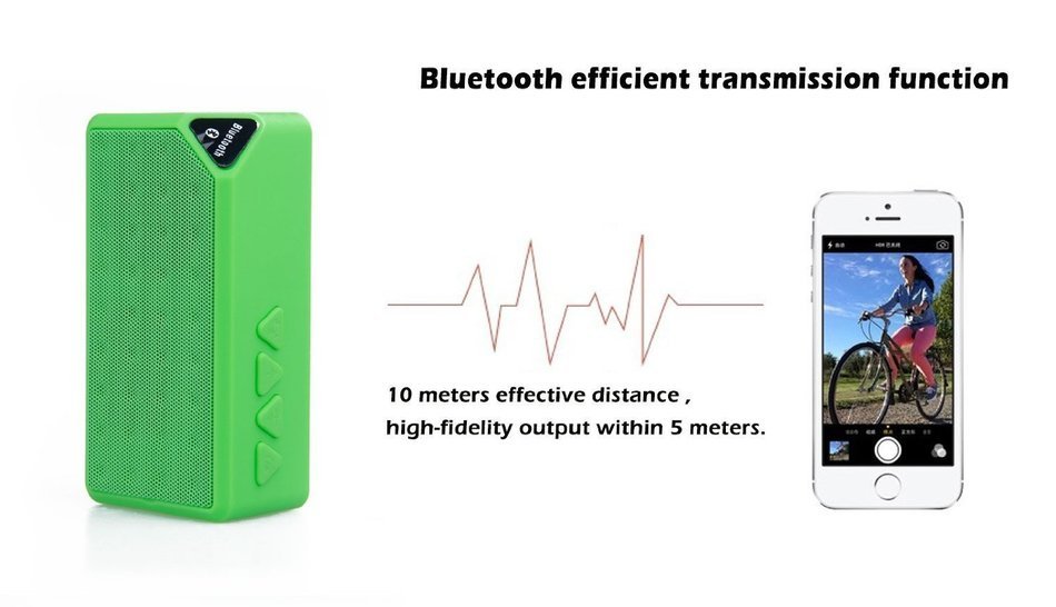 WONFAST X3 Mini Portable Wireless Bluetooth Speaker Hifi Car Handfree with MIC Micro Sd Loud Subwoofer Music Mp3... N5