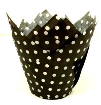 Cakesupplyshop Item#9910a - 24pack Decorative Tulip Cupcake Baking Cup Deocrations Liner (Gold & Silver) N4