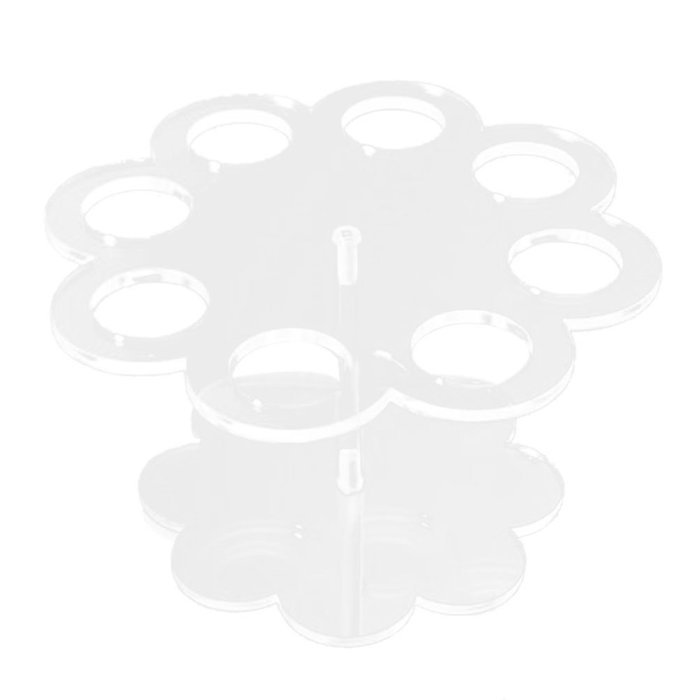 VORCOOL Acrylic Ice Cream Cone Holder Stand with 8 Holes (Transparent)