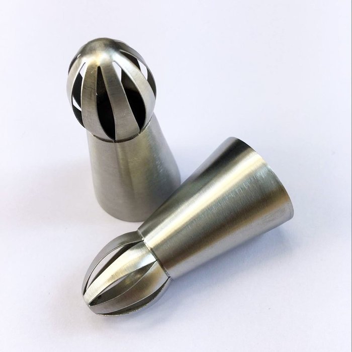 TANGCHU Ball Russian Piping Tips Set 1PC Tulip Stainless Steel Sphere Cream Icing Piping Nozzles DIY Baking Tools... N20