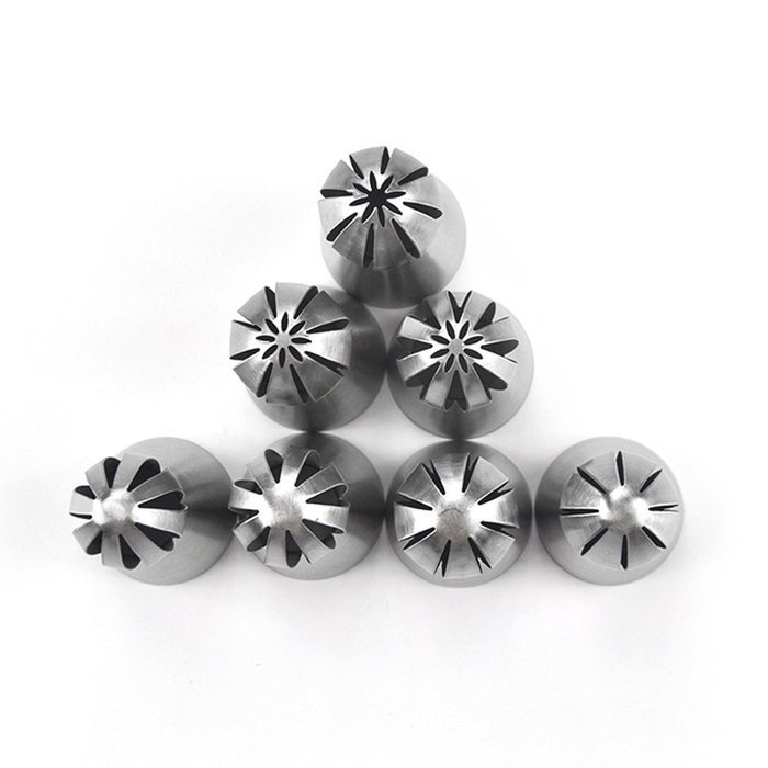 TANGCHU Ball Russian Piping Tips Set 1PC Tulip Stainless Steel Sphere Cream Icing Piping Nozzles DIY Baking Tools... N31