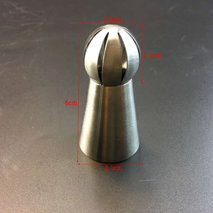 TANGCHU Ball Russian Piping Tips Set 1PC Tulip Stainless Steel Sphere Cream Icing Piping Nozzles DIY Baking Tools... N35