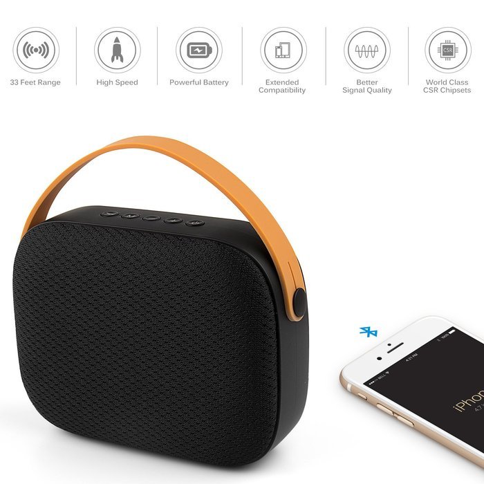 Dexors MY550BT Portable Wireless Bluetooth Speaker,6W Output Power with Enhanced Bass,Build in Microphone Hands-free... N3
