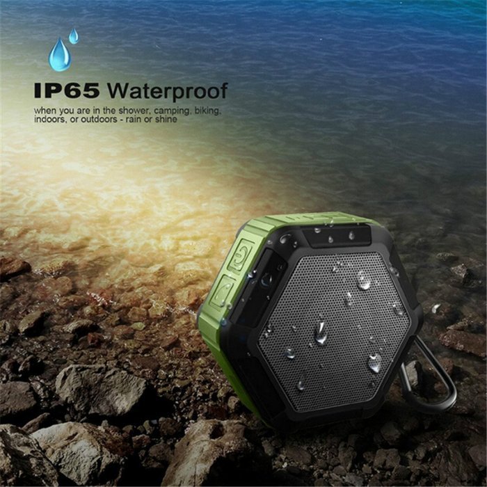 TIMEKER Waterproof Wireless Bluetooth V4.0 Stereo Speaker 1500mA IP65 Waterproof for Smartphone Shower&Outdoor... N6