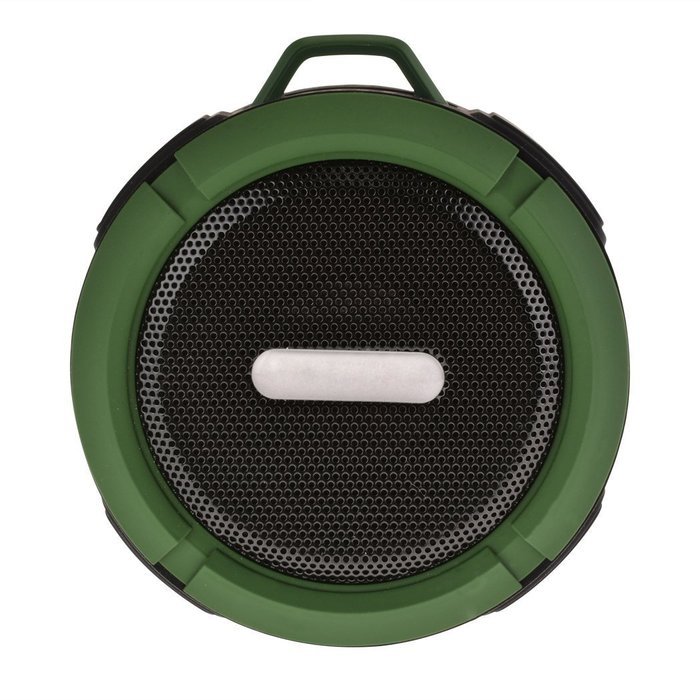 Portable Wireless Bluetooth Outdoor Speaker, with Suction Cup/Mic/Hands-Free Speakerphone, Gray N10