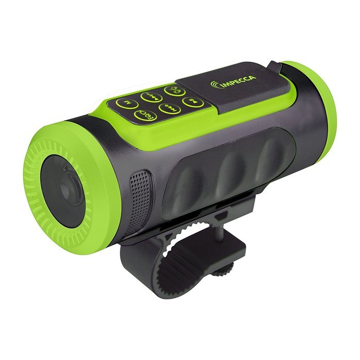 Impecca Bluetooth Bicycle Speaker with Headlight (Green)
