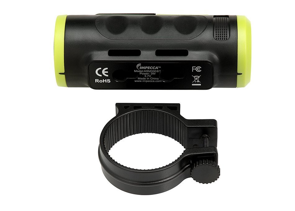 Impecca Bluetooth Bicycle Speaker with Headlight (Green) N2