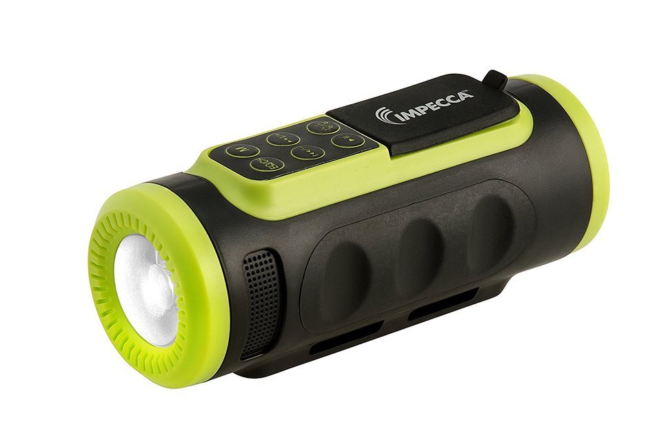 Impecca Bluetooth Bicycle Speaker with Headlight (Green) N6