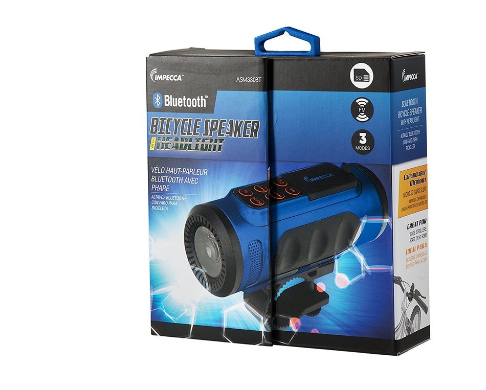 Impecca Bluetooth Bicycle Speaker with Headlight (Green) N27