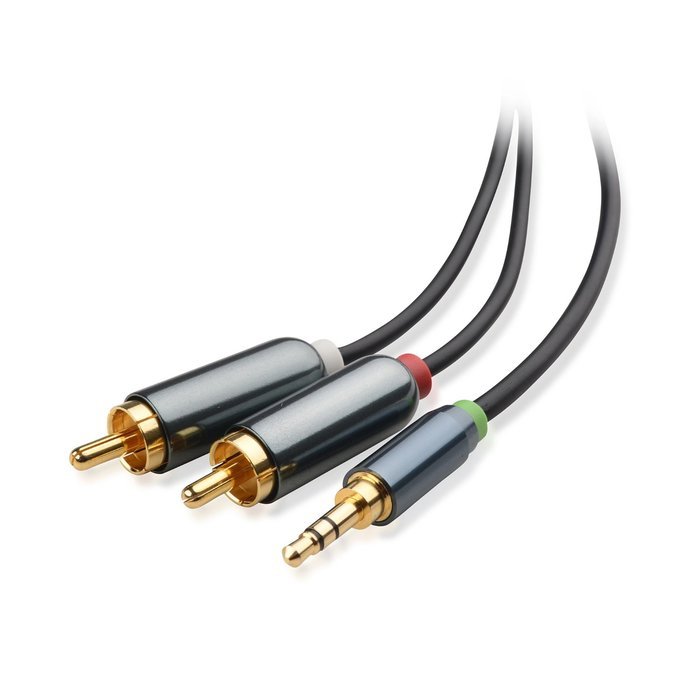 Cable Matters Gold Plated 3.5mm to 2RCA Stereo Audio Cable 3 Feet