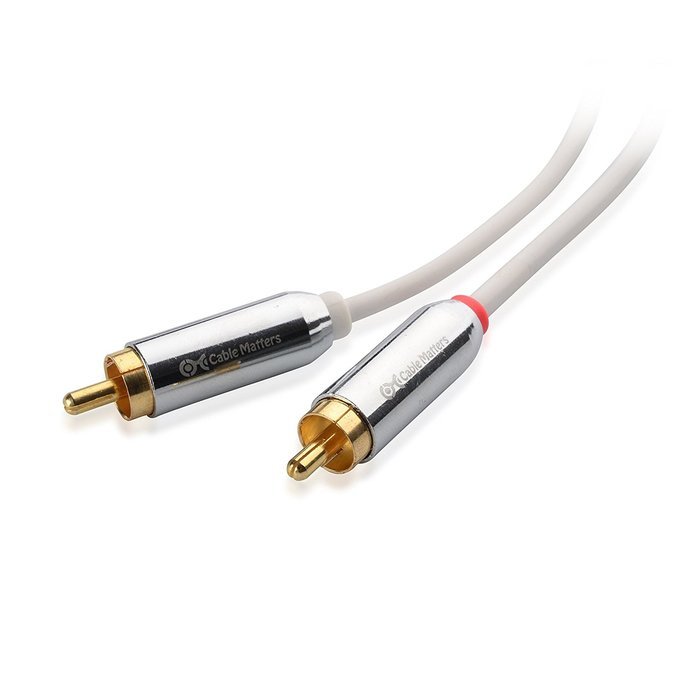 Cable Matters Gold Plated 3.5mm to 2RCA Stereo Audio Cable 3 Feet N9