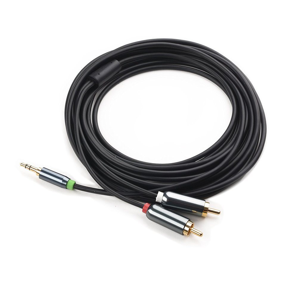 Cable Matters Gold Plated 3.5mm to 2RCA Stereo Audio Cable 3 Feet N14