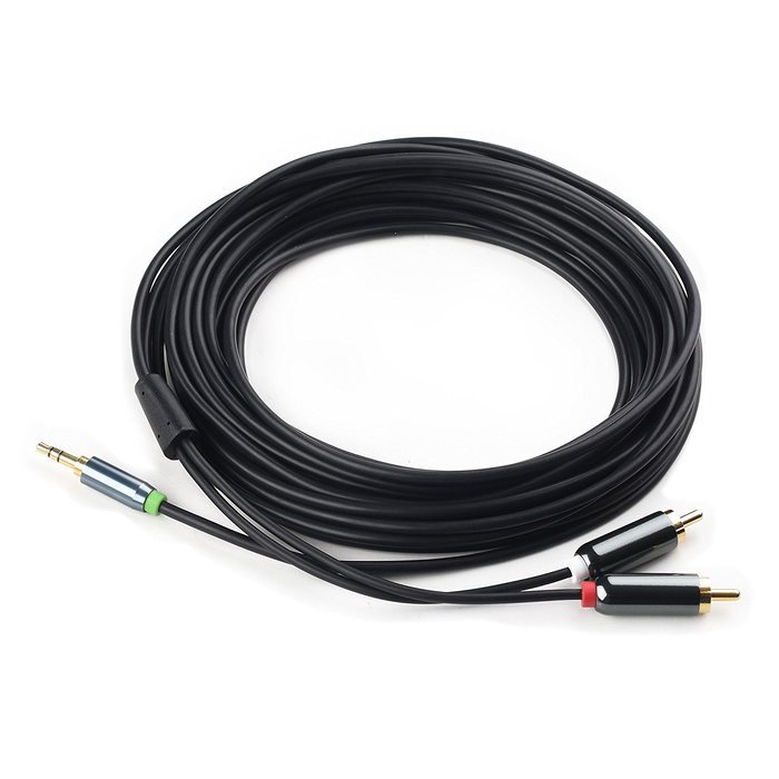 Cable Matters Gold Plated 3.5mm to 2RCA Stereo Audio Cable 3 Feet N18