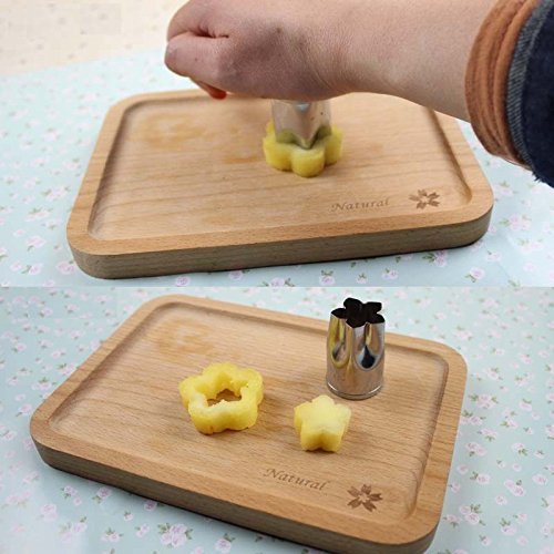 Astra Shop Vegetable Cutter Shapes Set ( 8 Piece) - Mini Cookie Cutters, Super Cute Vegetable Presses Stamps for... N3