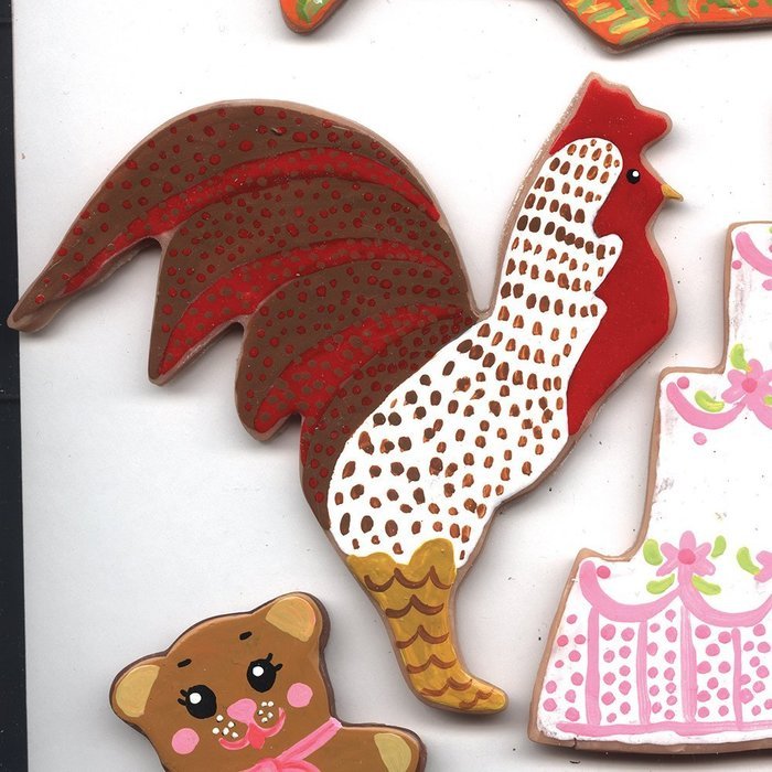Rooster Cookie and Fondant Cutter - Ann Clark - 5.3 Inches - US Tin Plated Steel N2