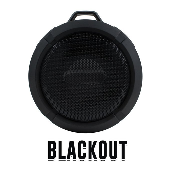 SOUNDXL Blackout C-Series Bluetooth Wireless Waterproof Speaker for iPhones, Android, Tablets, Smartphones and...