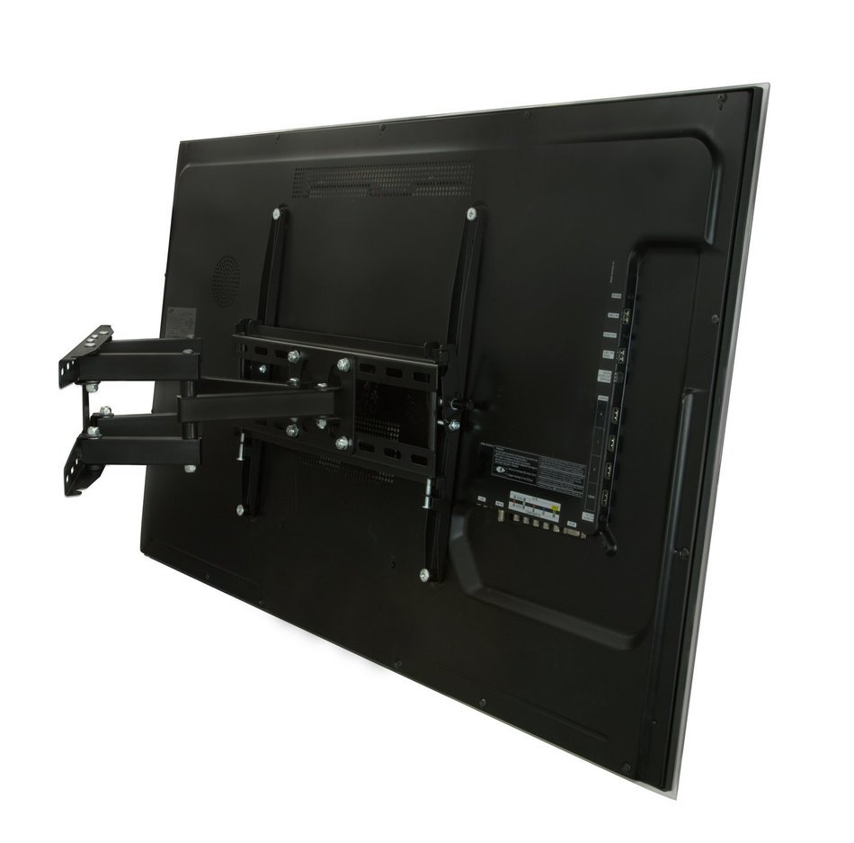 Mount-It! Articulating TV Wall Mount Corner Bracket, VESA 400 x 400 Compatible, Stable Dual Arm Full Motion, Swivel... N3