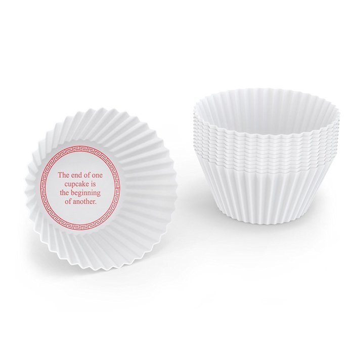 Fred & Friends MUFFIN TOPS Denim-Style Baking Cups, Set of 4 N6