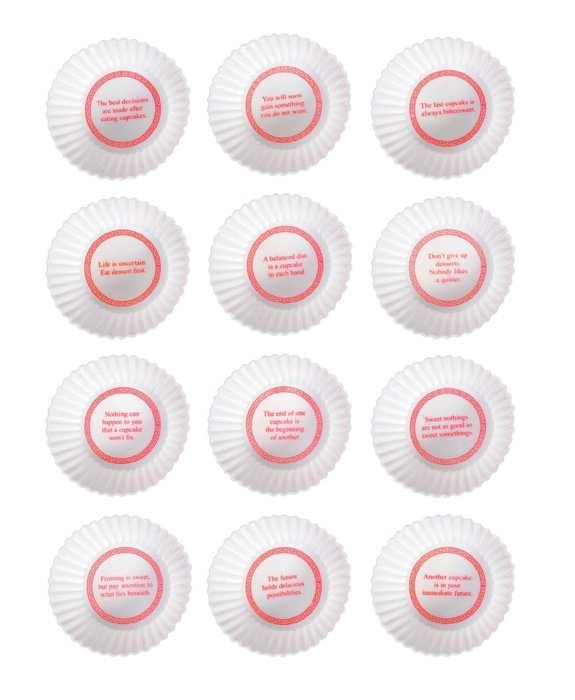 Fred & Friends MUFFIN TOPS Denim-Style Baking Cups, Set of 4 N10